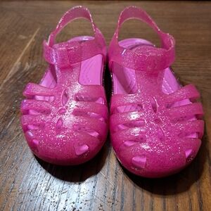 CROCS Glittery Pink Kids Sandals